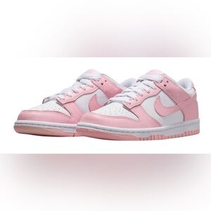 Nike Dunk Low white/soft pink size 3y *NEW*